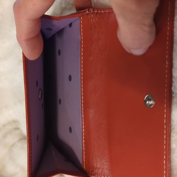 FRANKLIN COVEY LEATHER SPACIOUS WALLET FRONT POCKET & SNAP CLOSE WOMANS USED - Picture 8 of 12